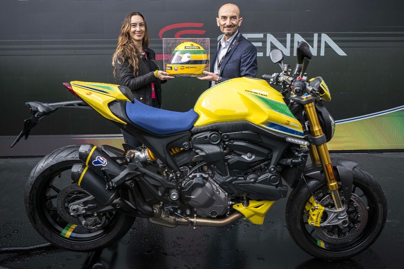 Ducati создала мотоцикл в честь Айртона Сенны. Его назвали Monster Senna