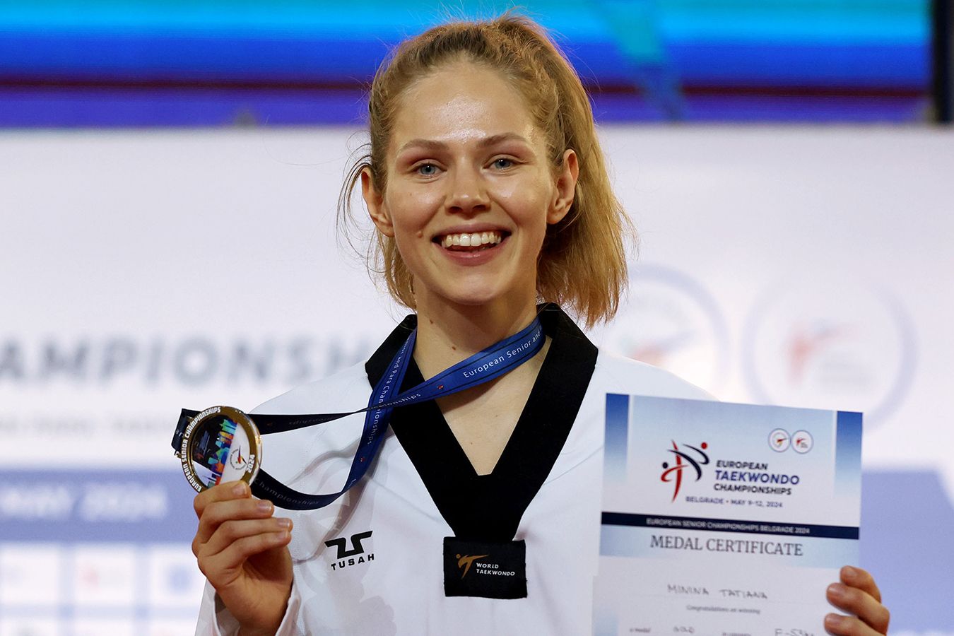 Россиянка Татьяна Минина стала четырёхкратной чемпионкой Европы по тхэквондо