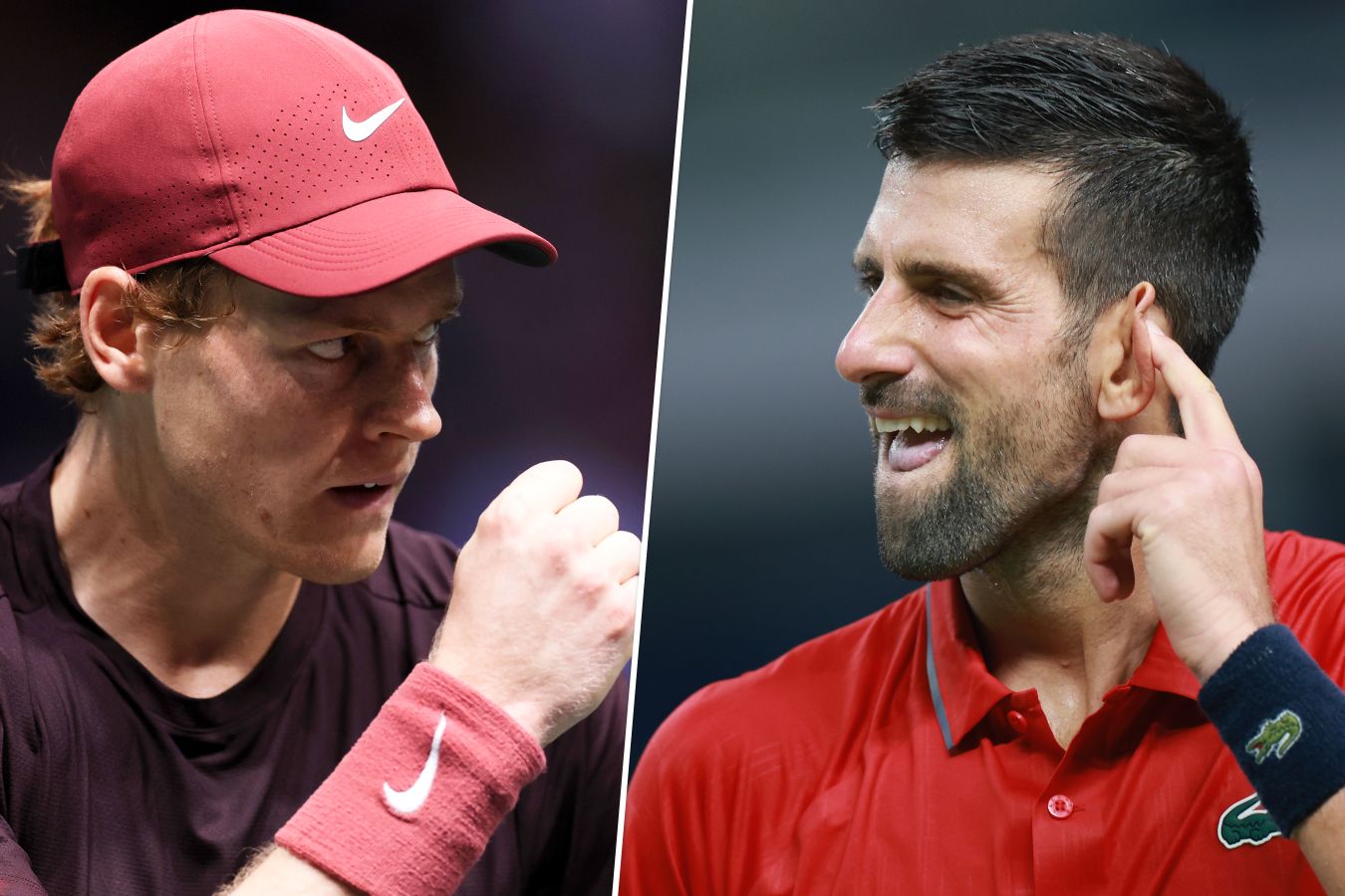 Янник Синнер и Новак Джокович