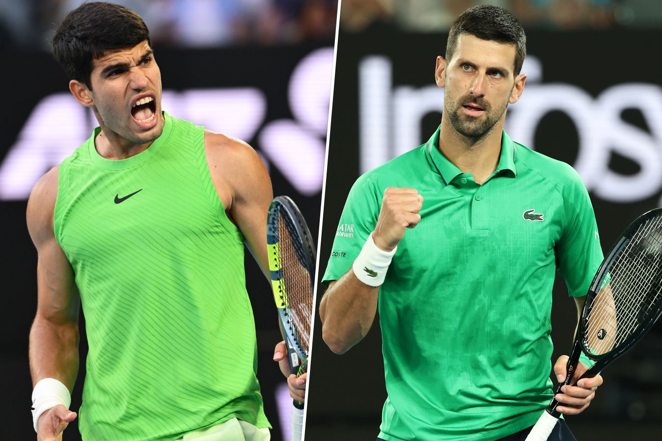 Новак Джокович и Карлос Алькарас