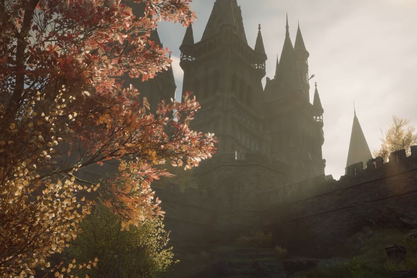 Осеннее утро авторы Hogwarts Legacy выпустили ASMR-ролик с окрестностями Хогвартса