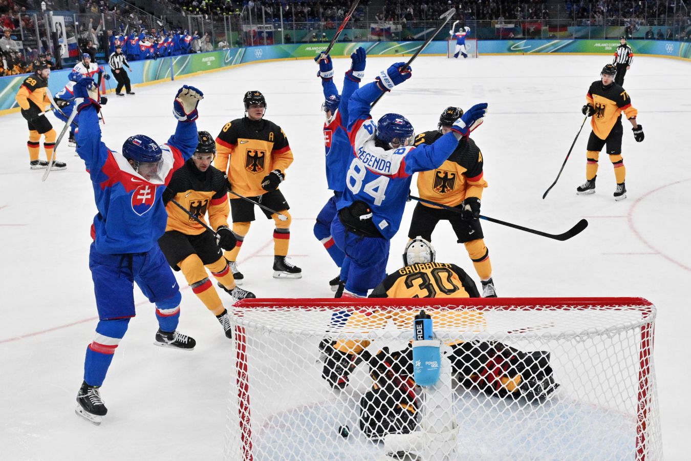 Словакия – Германия – 6:2, ОИ-2026 видео, голы