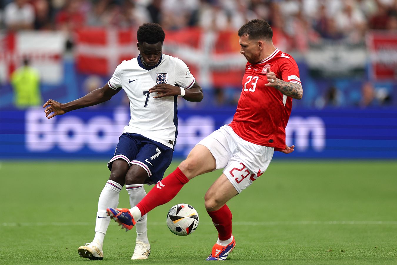 Сборная Англии не сумела обыграть Данию в матче группового этапа Евро-2024
