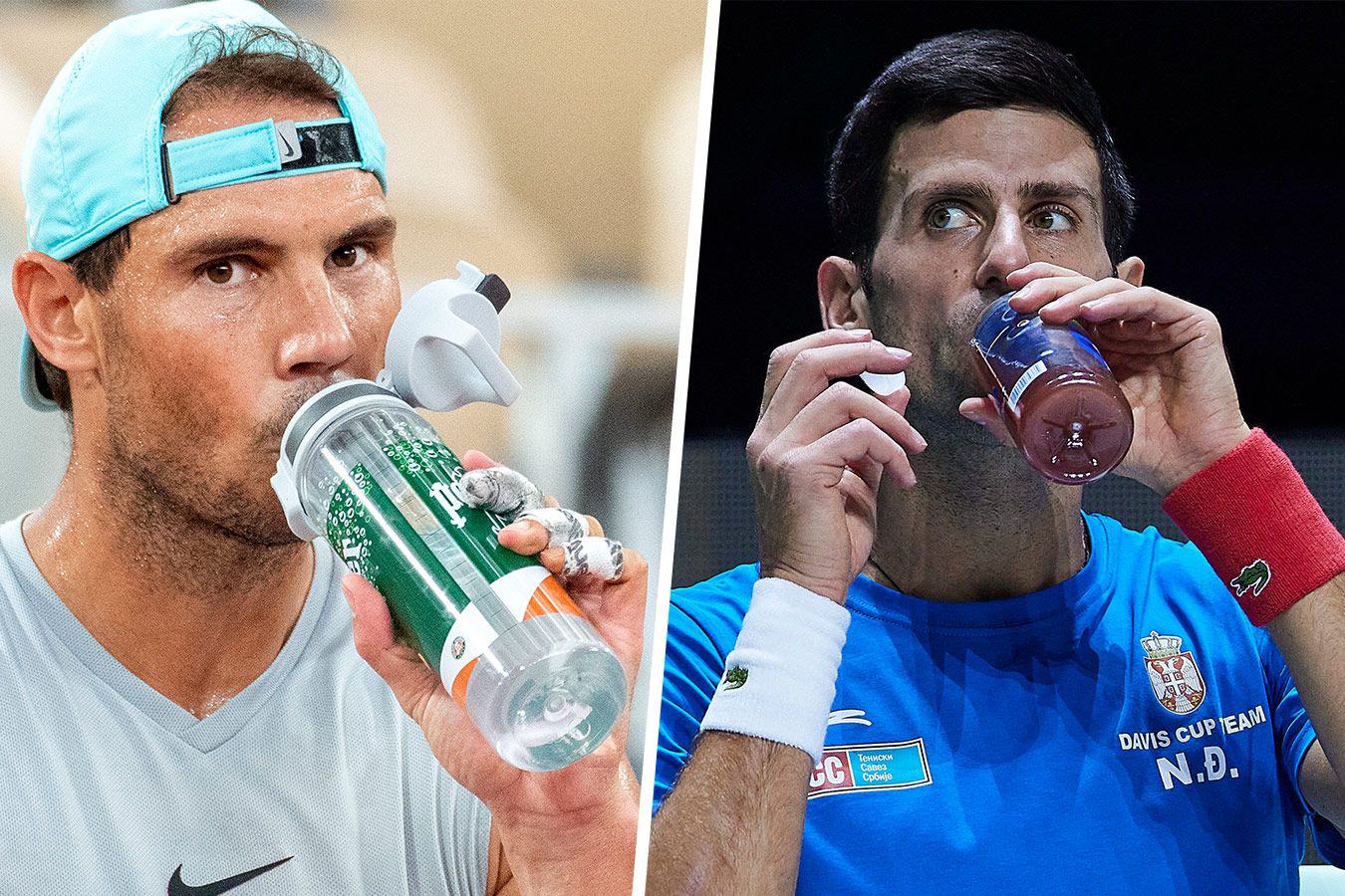Таинственные бутылочки Надаля и Джоковича! Что от нас скрывают лучшие теннисисты мира?
