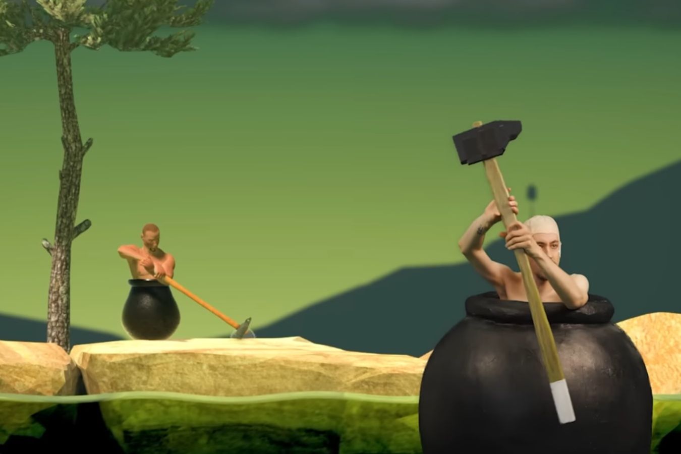 В Getting Over It сыграли в реальном котле с помощью молота - Чемпионат