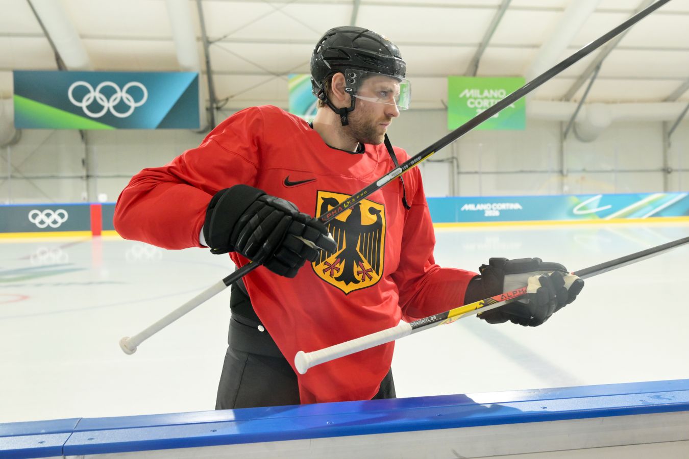 Леон Драйзайтль, Олимпиада 2026: статистика в матче Германия  Дания, очки, голы, передачи