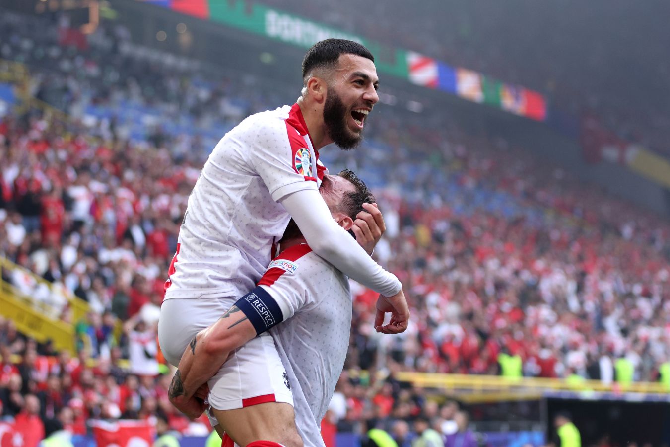 Сборная Грузии забила первый гол в истории страны на чемпионате Европы