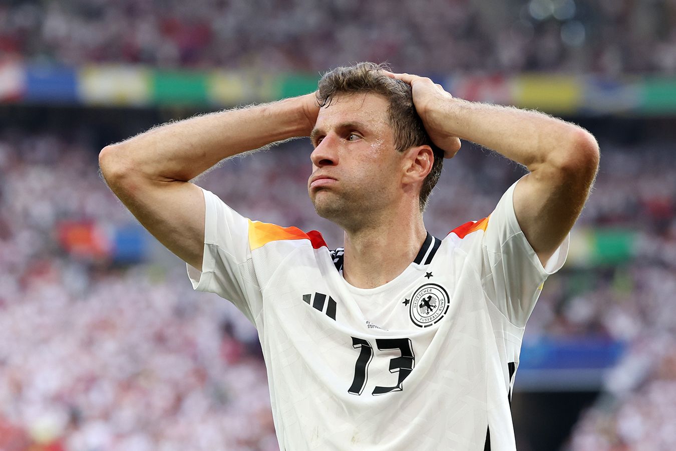 Эмоции Томаса Мюллера после вылета сборной Германии с домашнего Евро-2024