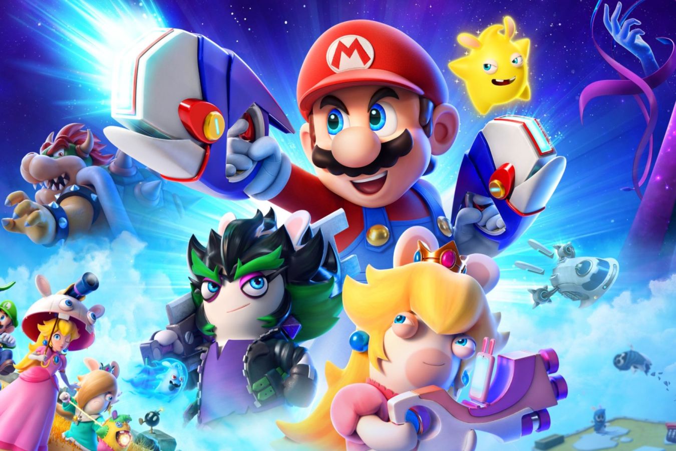 Масса свежих кадров Mario Rabbids Sparks of Hope и анонс DLC с Рейманом