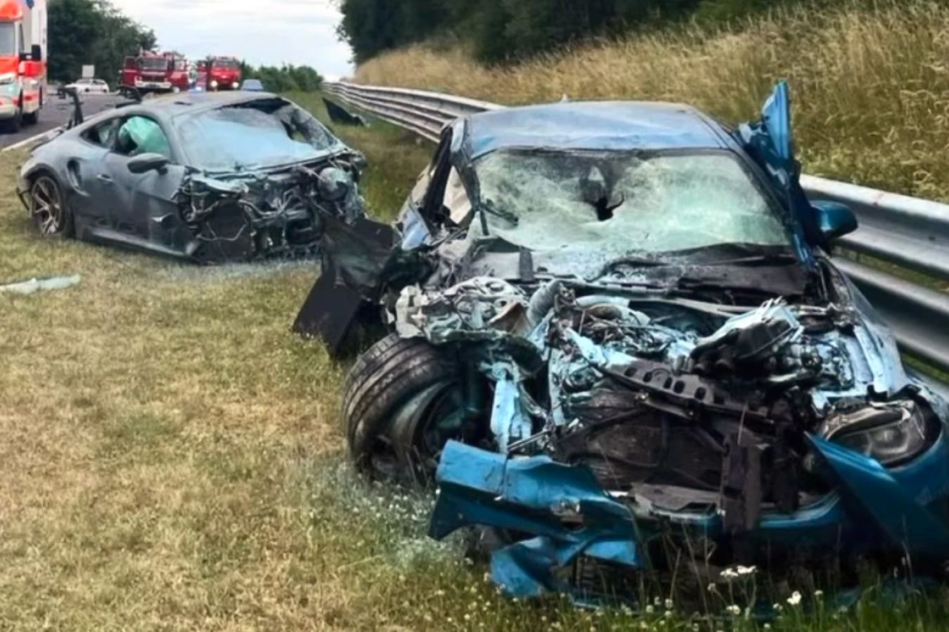 Авария «БМВ» и «Порше» на «Нордшляйфе»