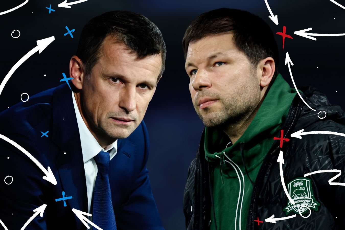 Сергей Семак и Мурад Мусаев