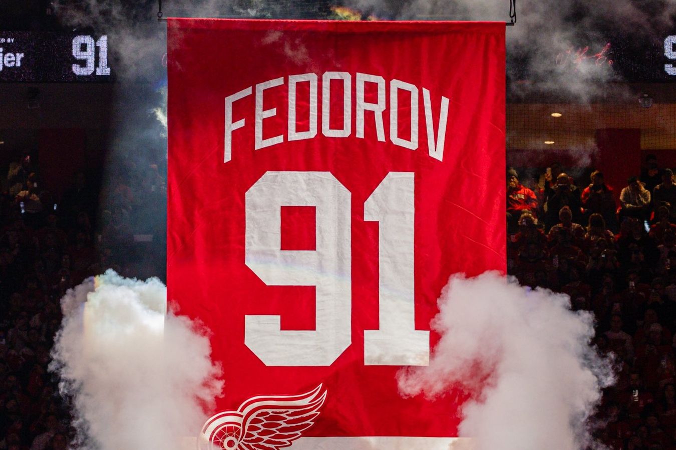 Потрясающе. Форвард Детройта  о церемонии вывода из обращения номера Фёдорова