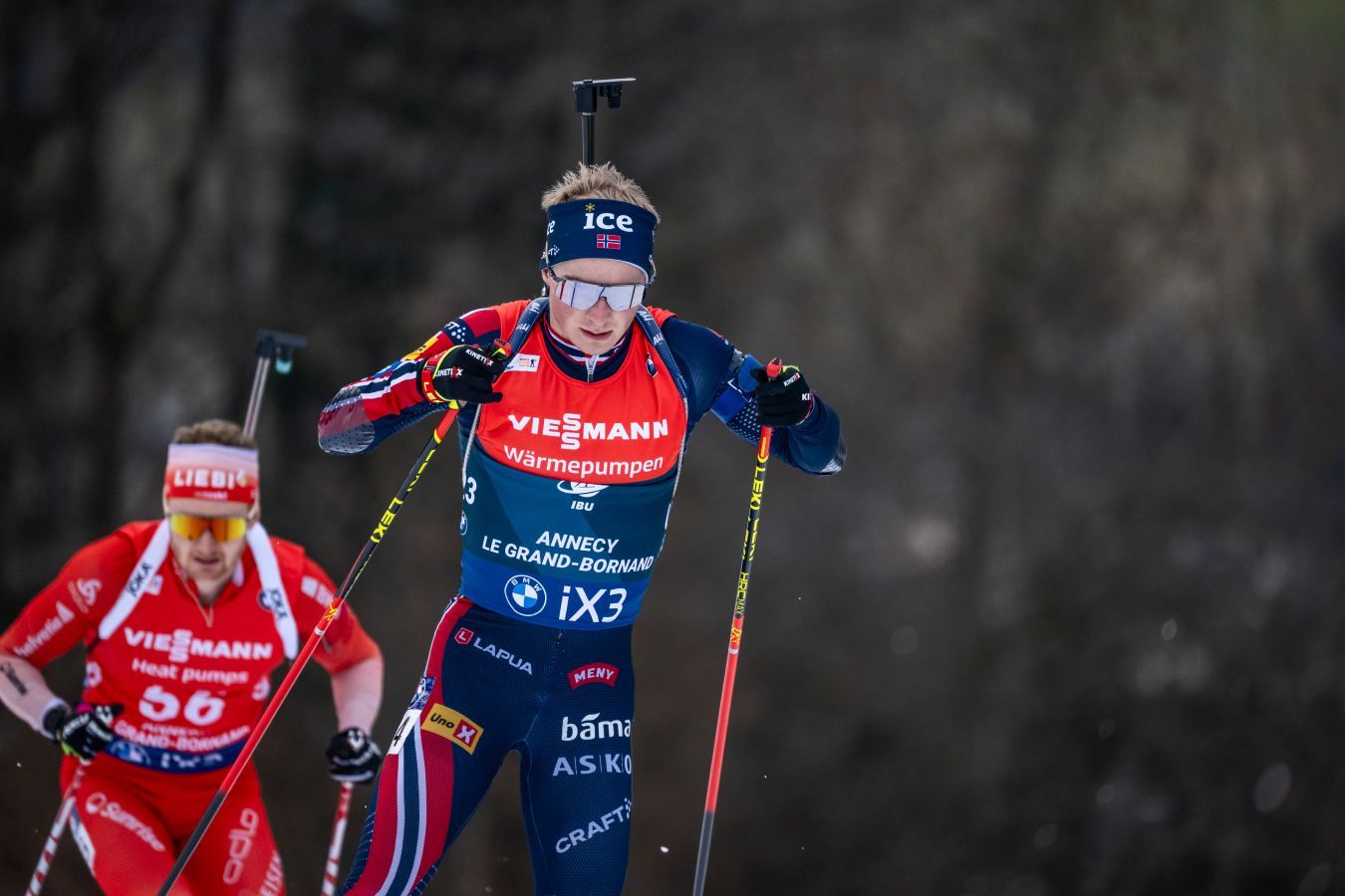 Исак Фрей одержал победу в гонке преследования на чемпионате Европы 2026 в Норвегии