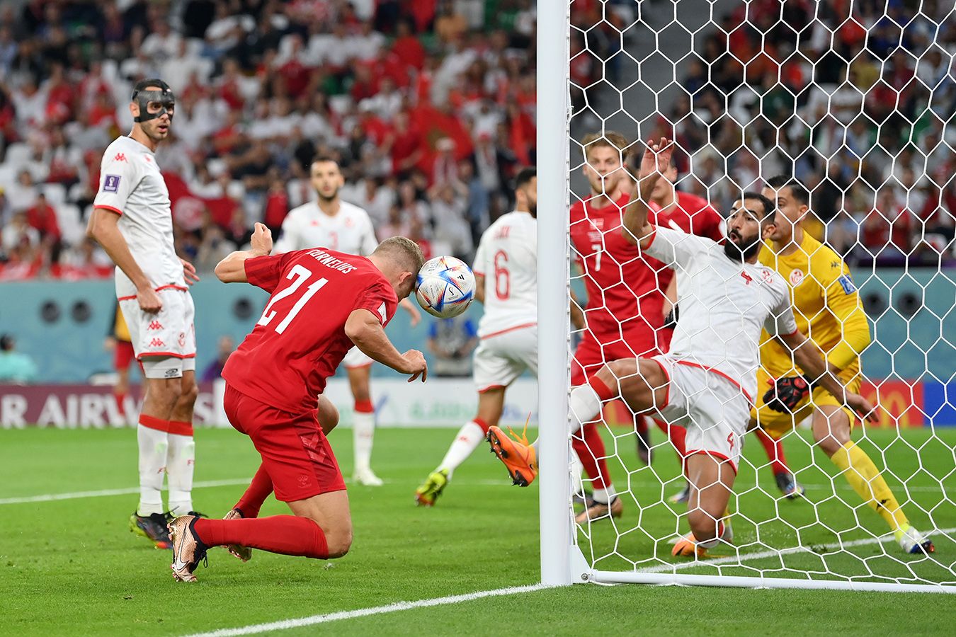 Дания – Тунис – 0:0, обзор и статистика матча, 22 ноября 2022 года,  чемпионат мира по футболу - Чемпионат