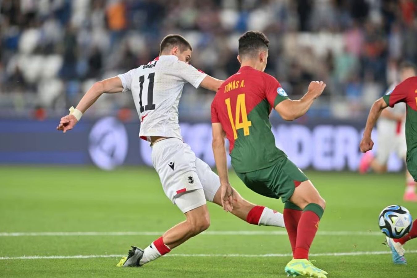 Молодёжная сборная Грузии переиграла португальцев в стартовом туре Евро