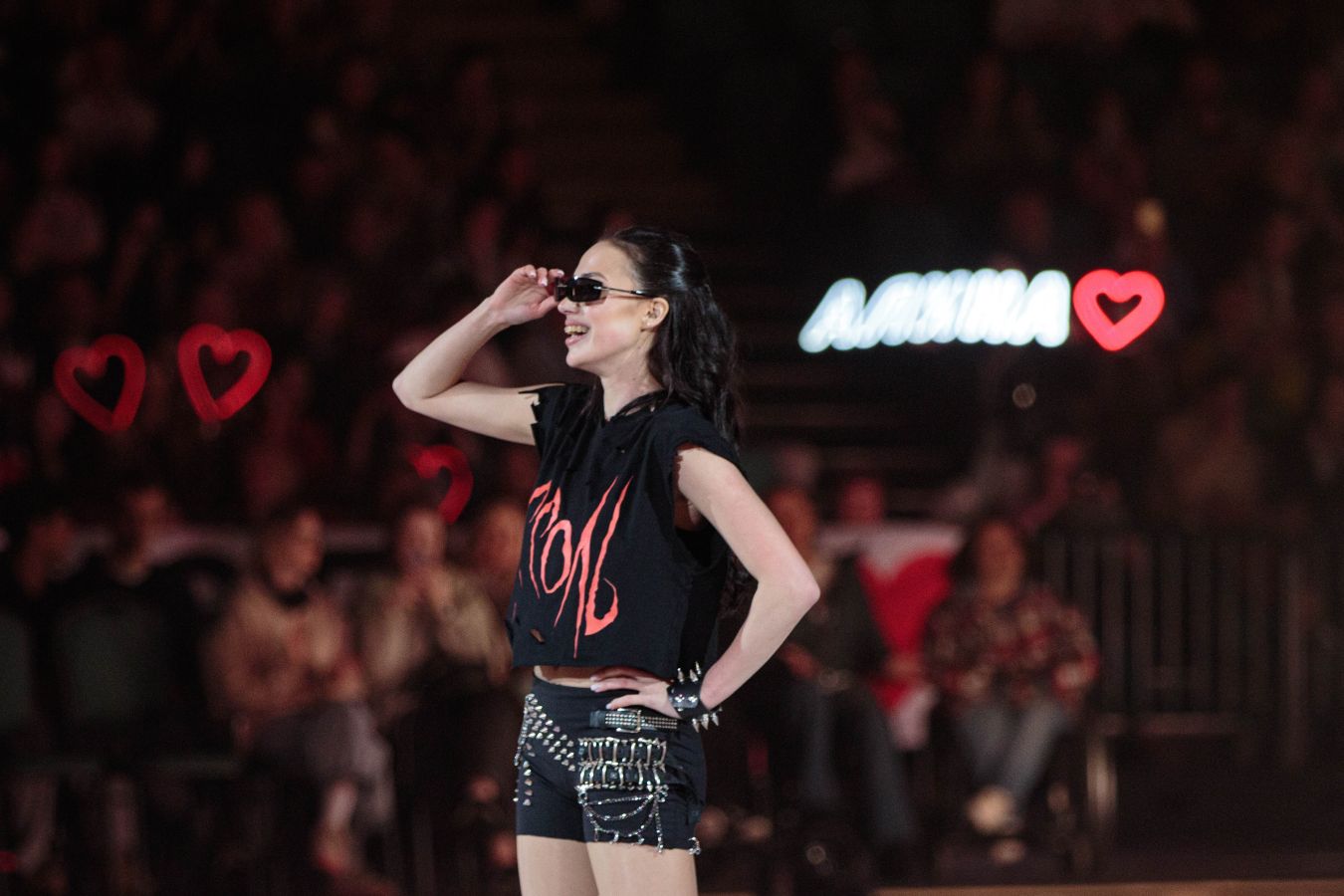 Алина Загитова сфотографировалась в шапке Динамо на матче москвичей с Зенитом