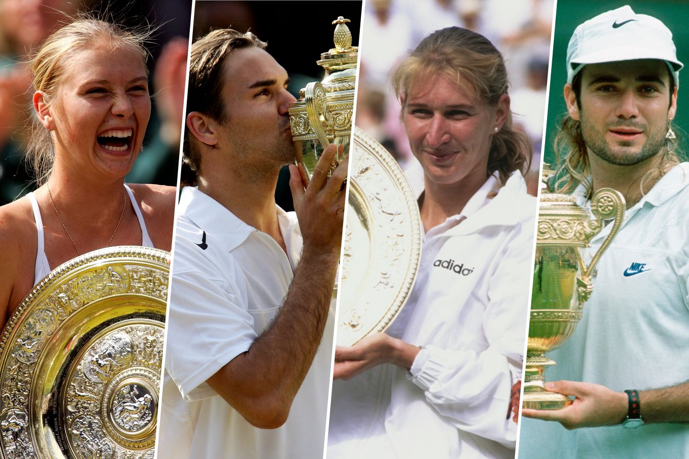 Шарапова и Федерер, Граф и Агасси: составляем рейтинг пар чемпионов Уимблдона