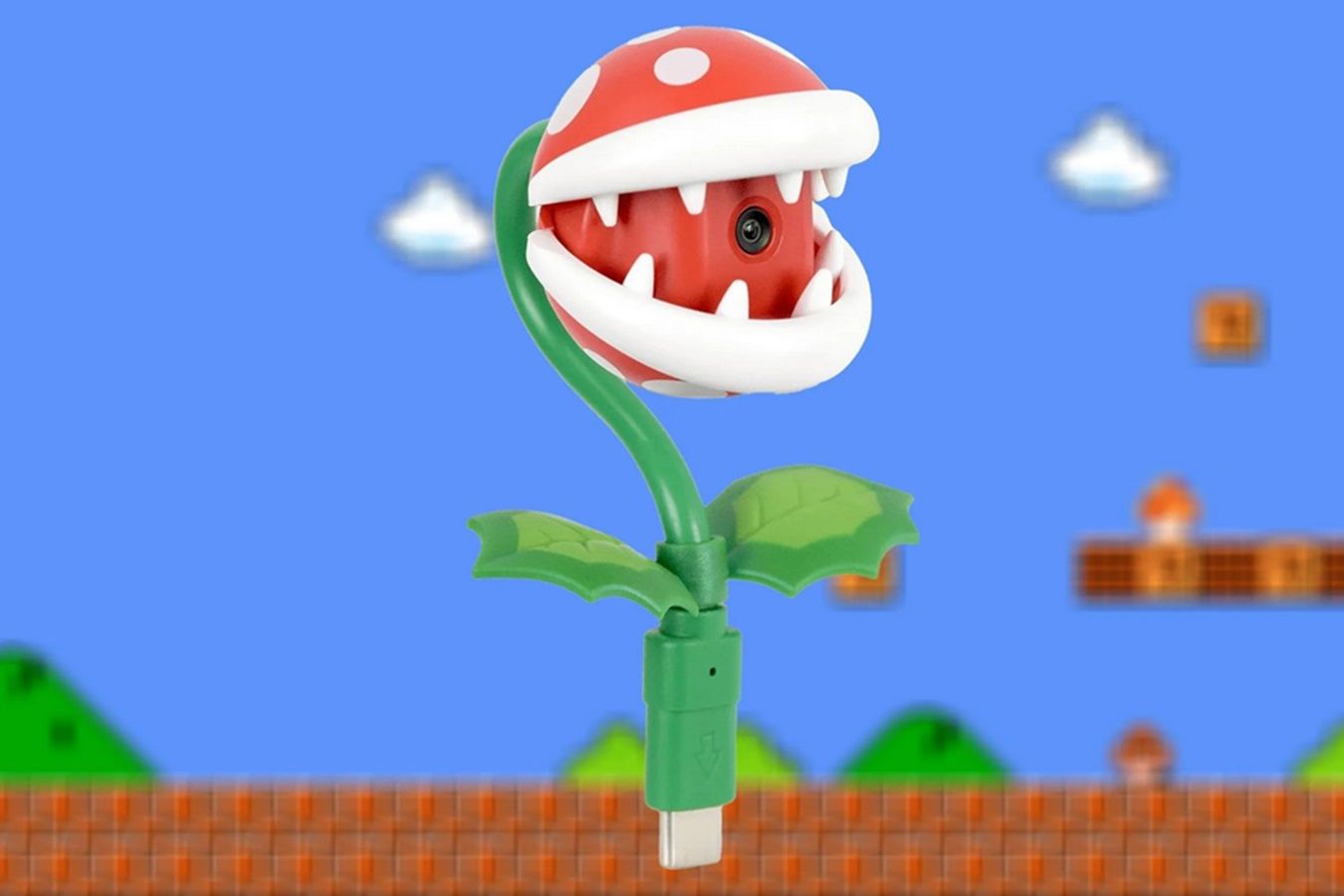 Представлена камера для Nintendo Switch 2 в виде растения-пираньи из Super Mario