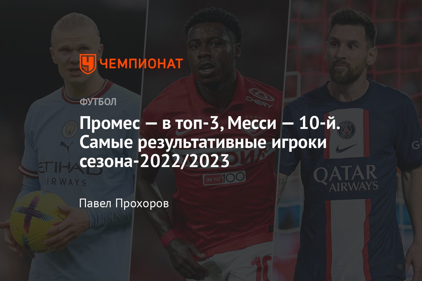 Самые результативные футболисты сезона-2022/2023 в Европе — Холанд, Неймар,  Промес, Валенсия, Малком, Месси, статистика - Чемпионат