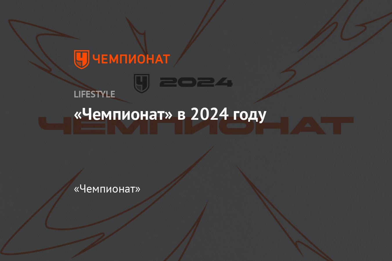 Итоги 2024 года на сайте Чемпионат: главные события и достижения в спорте