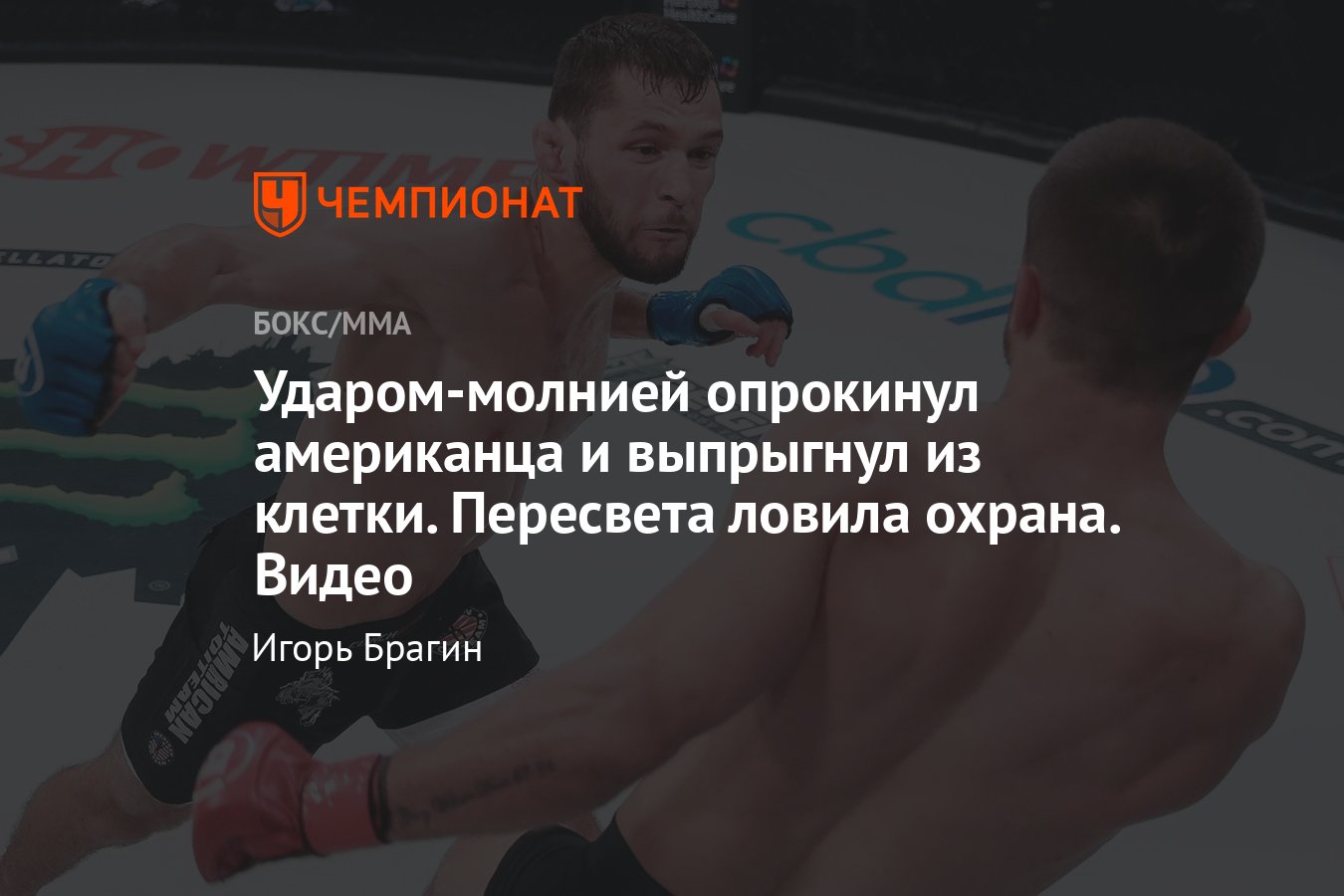 Bellator 282: Александр Шаблий победил техническим нокаутом американца  Брента Примуса, видео боя, как выиграл Пересвет - Чемпионат