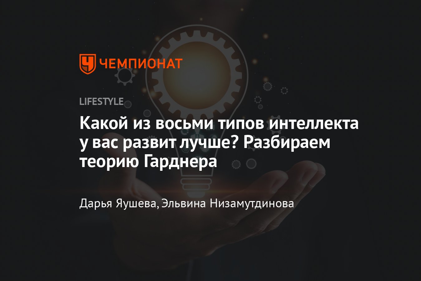 Теория множественного интеллекта — какой тип у вас развит лучше? - Чемпионат