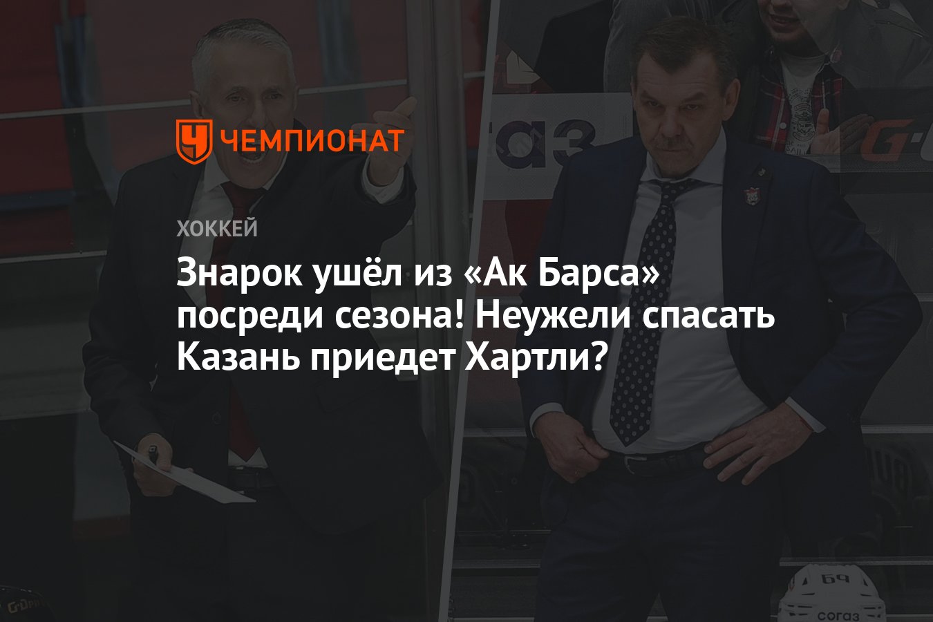 Кто будет главным тренером «Ак Барса» после Знарка, Знарок ушёл из «Ак  Барса», Хартли может возглавить «Ак Барс» - Чемпионат