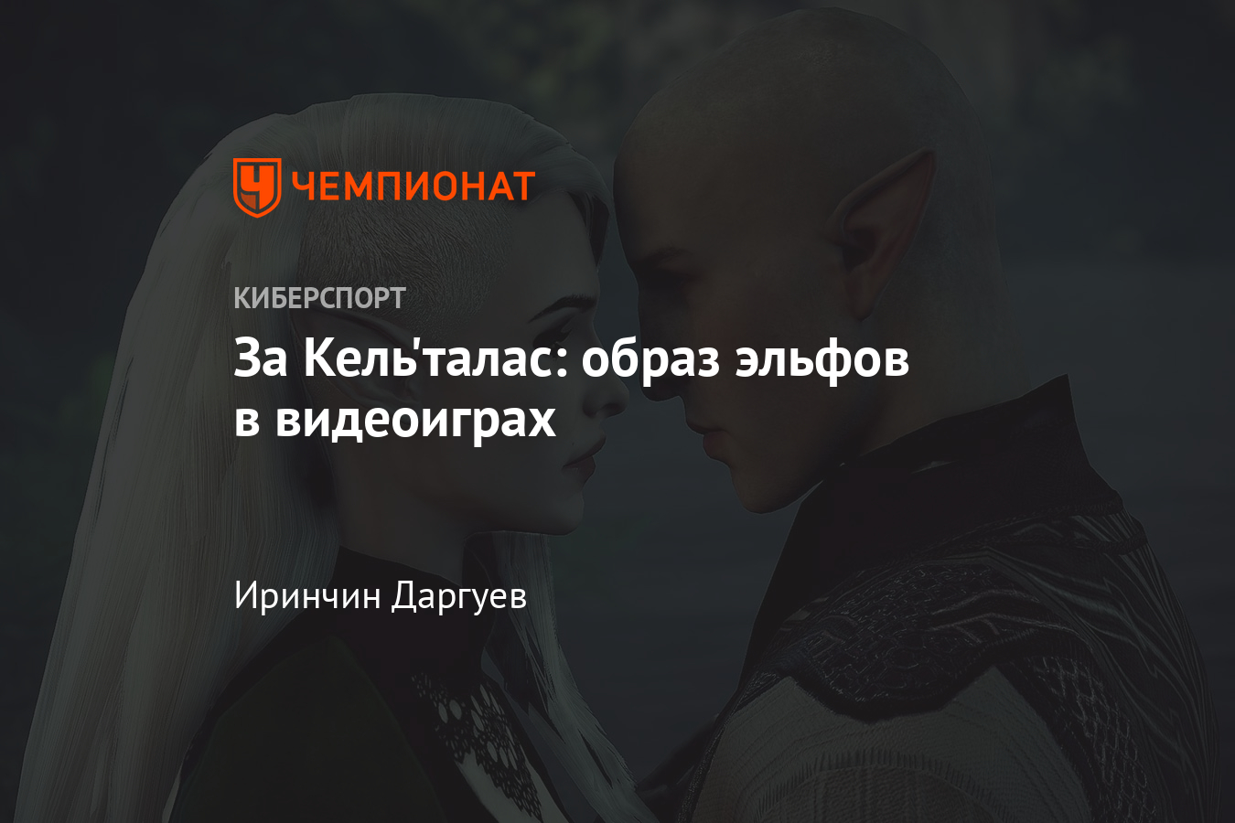 Как выглядят эльфы в видеоиграх, образ эльфов в Warhammer 40 000, The Elder  Scrolls, Dragon Age, Divinity Original Sin - Чемпионат