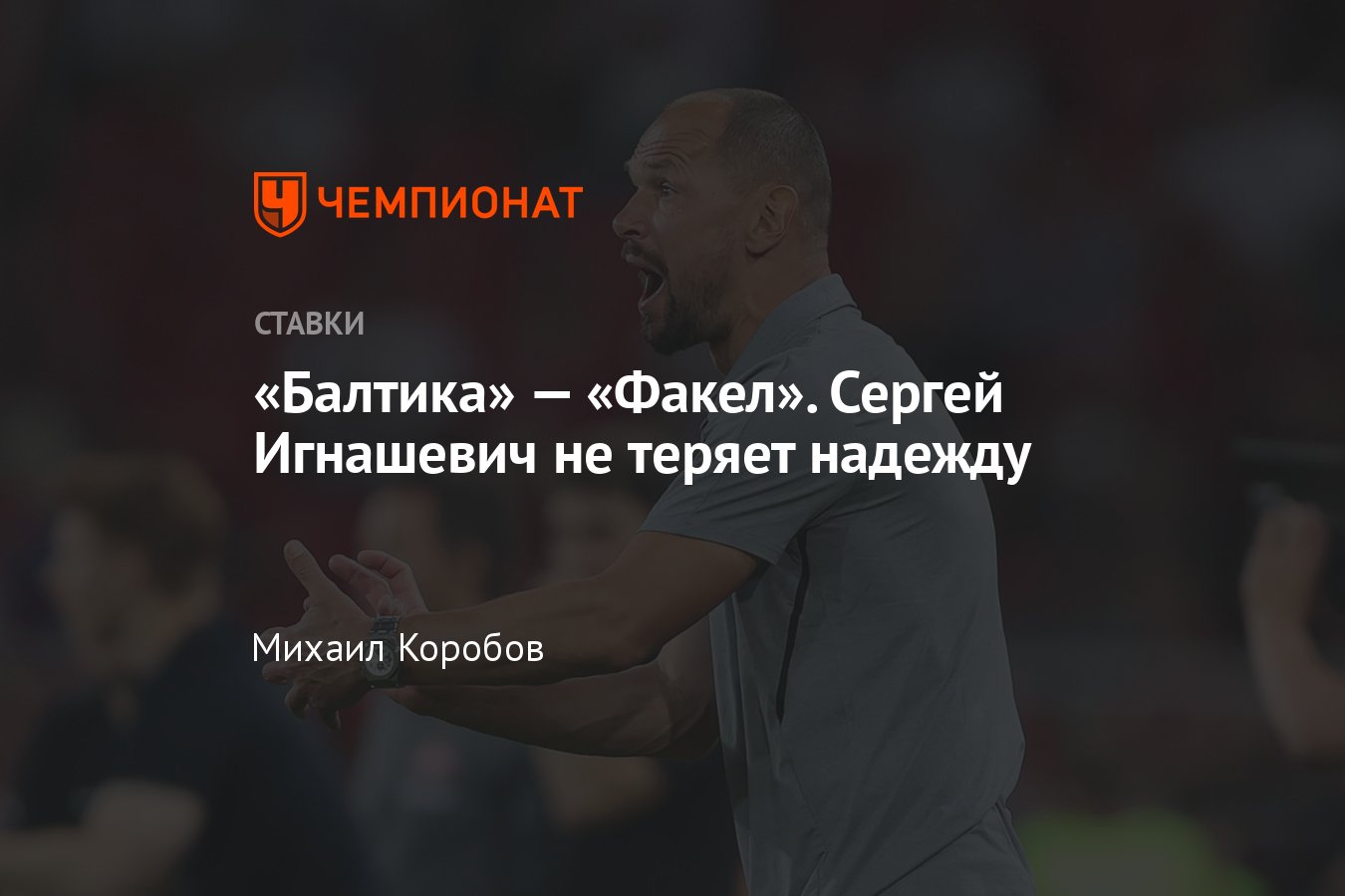 Балтика» — «Факел», прогноз на матч РПЛ 6 августа 2023 года, где смотреть  онлайн бесплатно, прямая трансляция - Чемпионат