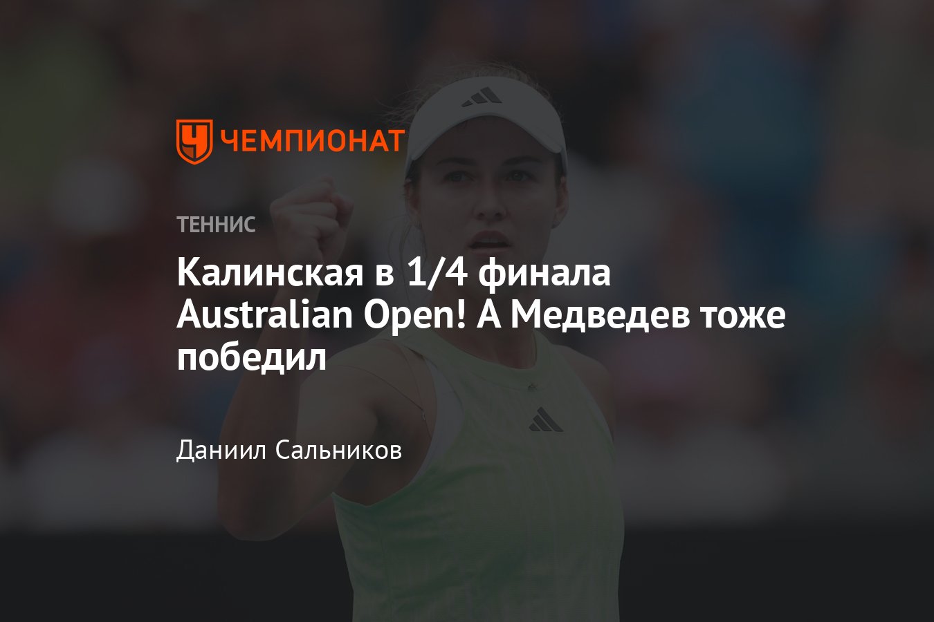 Медведев, Калинская, Джокович: онлайн-трансляция Australian Open — 2024,  результаты, сетки, где смотреть, расклады - Чемпионат