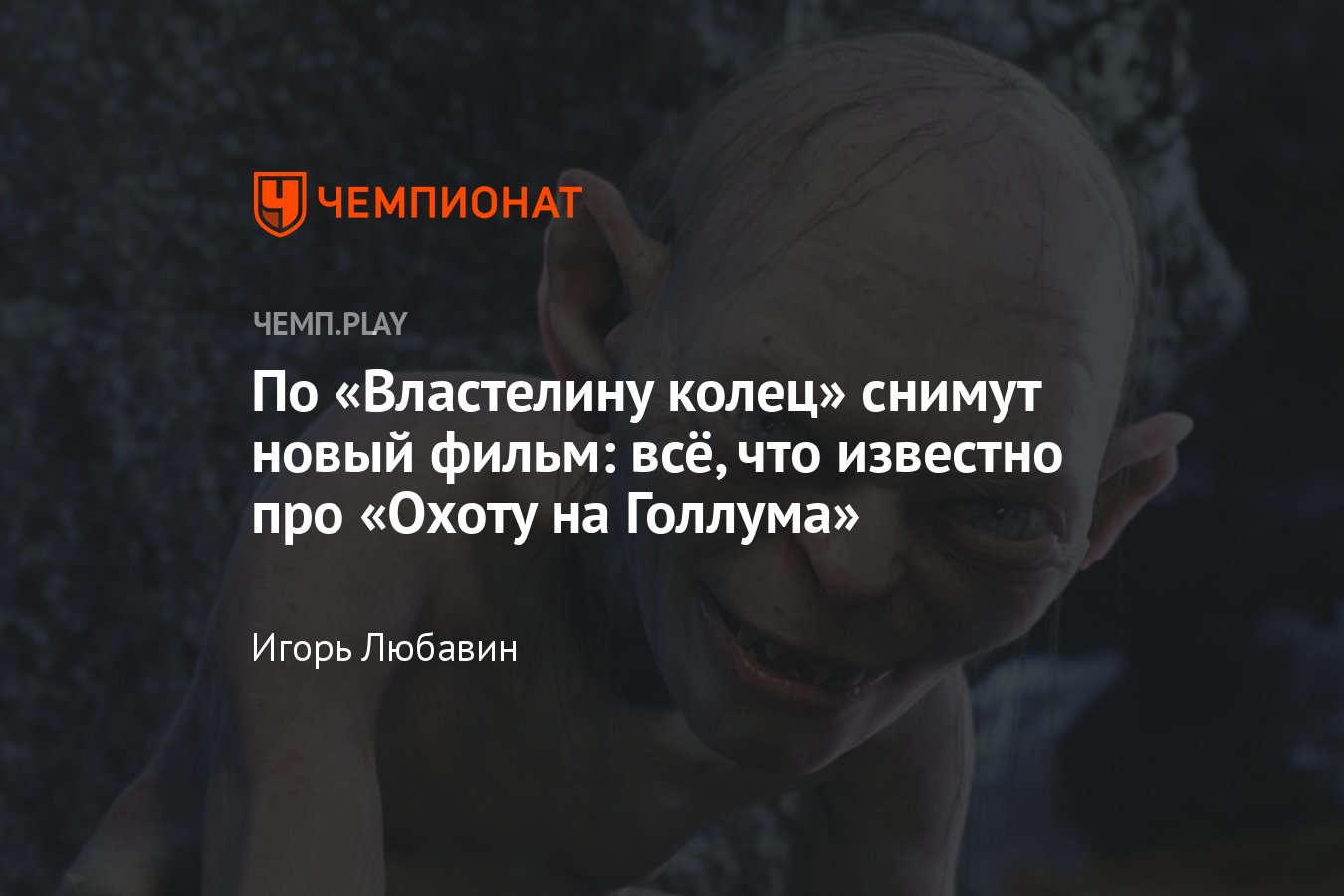 Фильм Властелин колец: Охота на Голлума: когда выйдет, дата выхода,  подробности, сюжет, о чём будет, кто снимет - Чемпионат