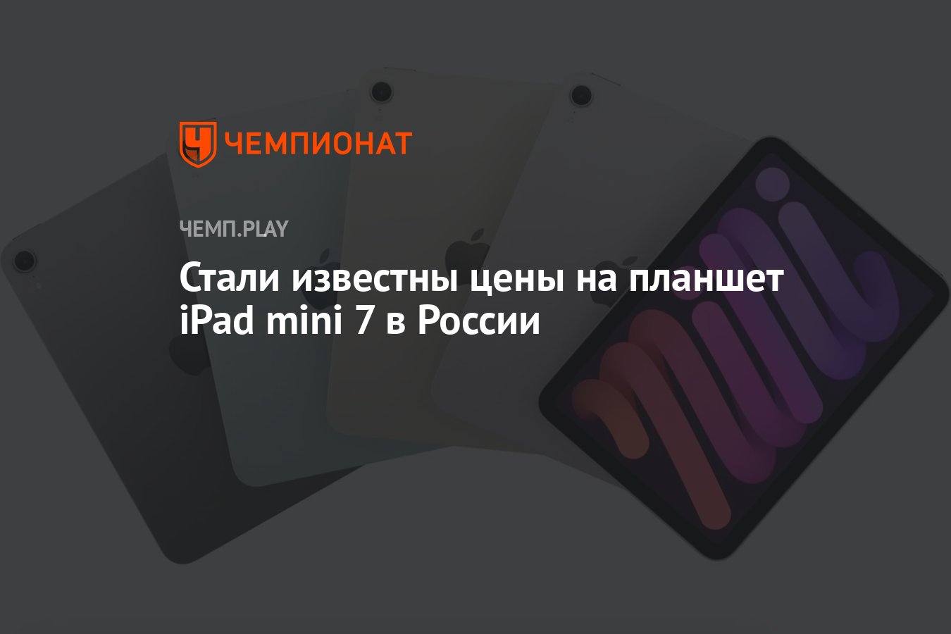 iPad mini 7 (Айпад мини 2024) в России: стоимость, цена, дата выхода ...