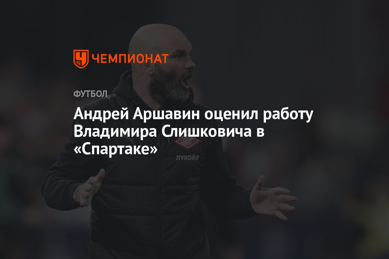 Андрей Аршавин оценил работу Владимира Слишковича в «Спартаке» - Чемпионат