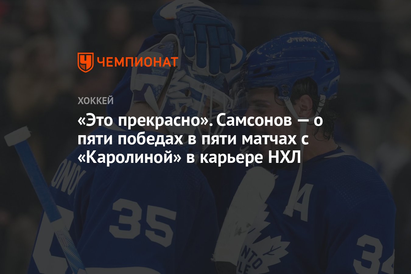 Вратарь хоккей.