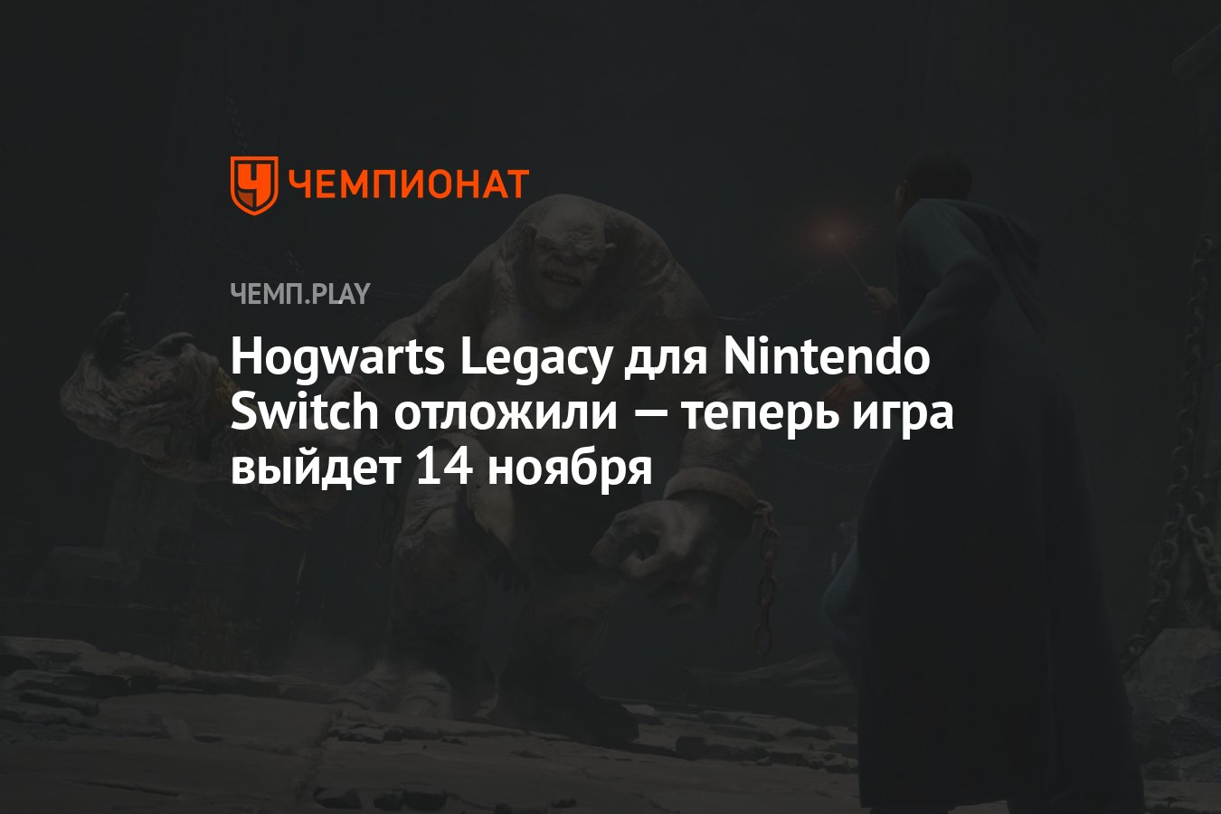 Hogwarts Legacy для Nintendo Switch отложили — теперь игра выйдет 14 ноября  - Чемпионат