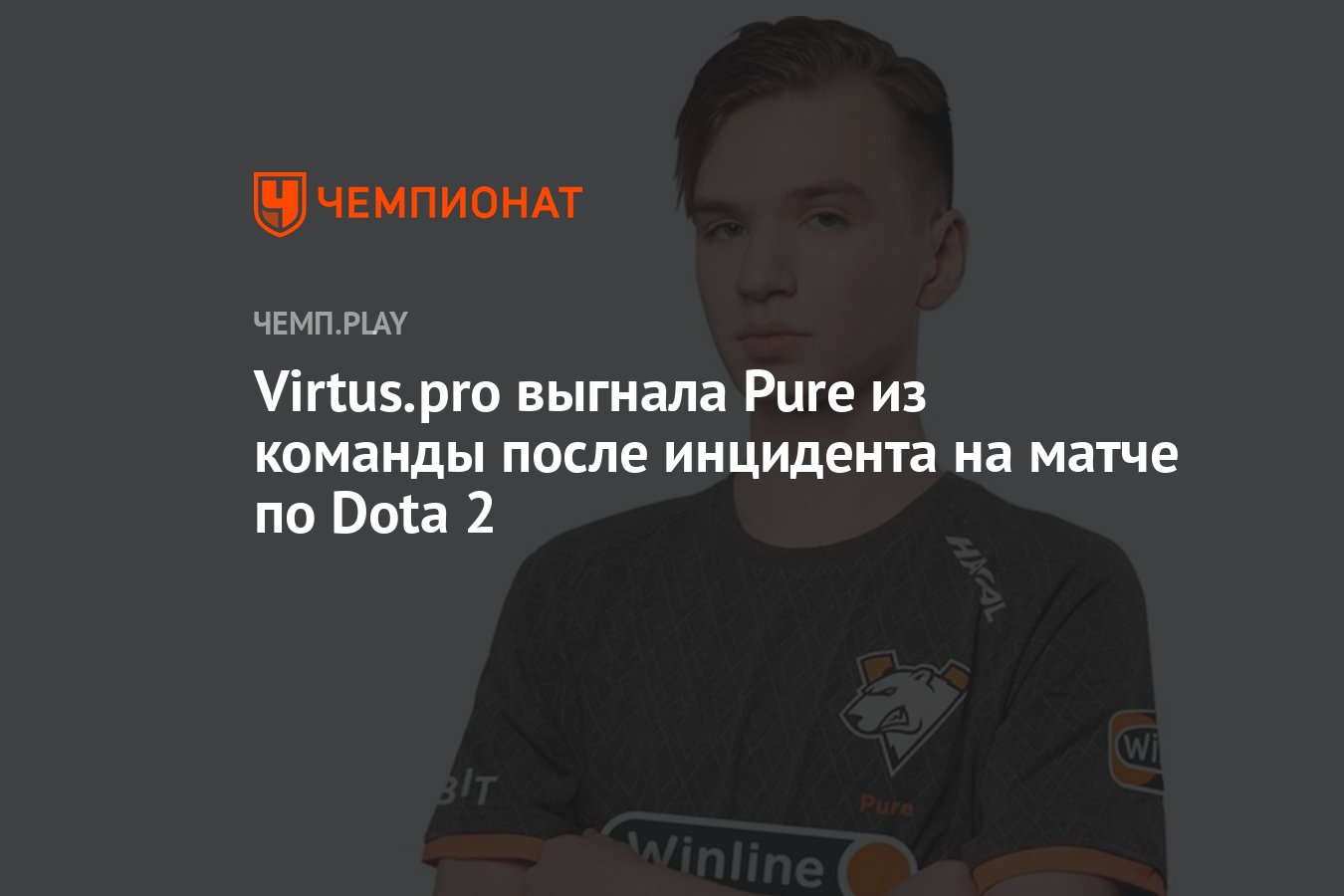 Virtus.pro выгнала Pure из команды после инцидента на матче по Dota 2 -  Чемпионат