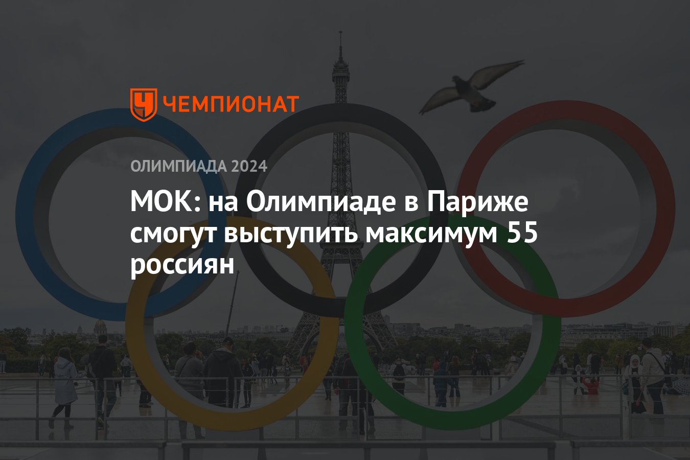 МОК: на Олимпиаде в Париже смогут выступить максимум 55 россиян - Чемпионат