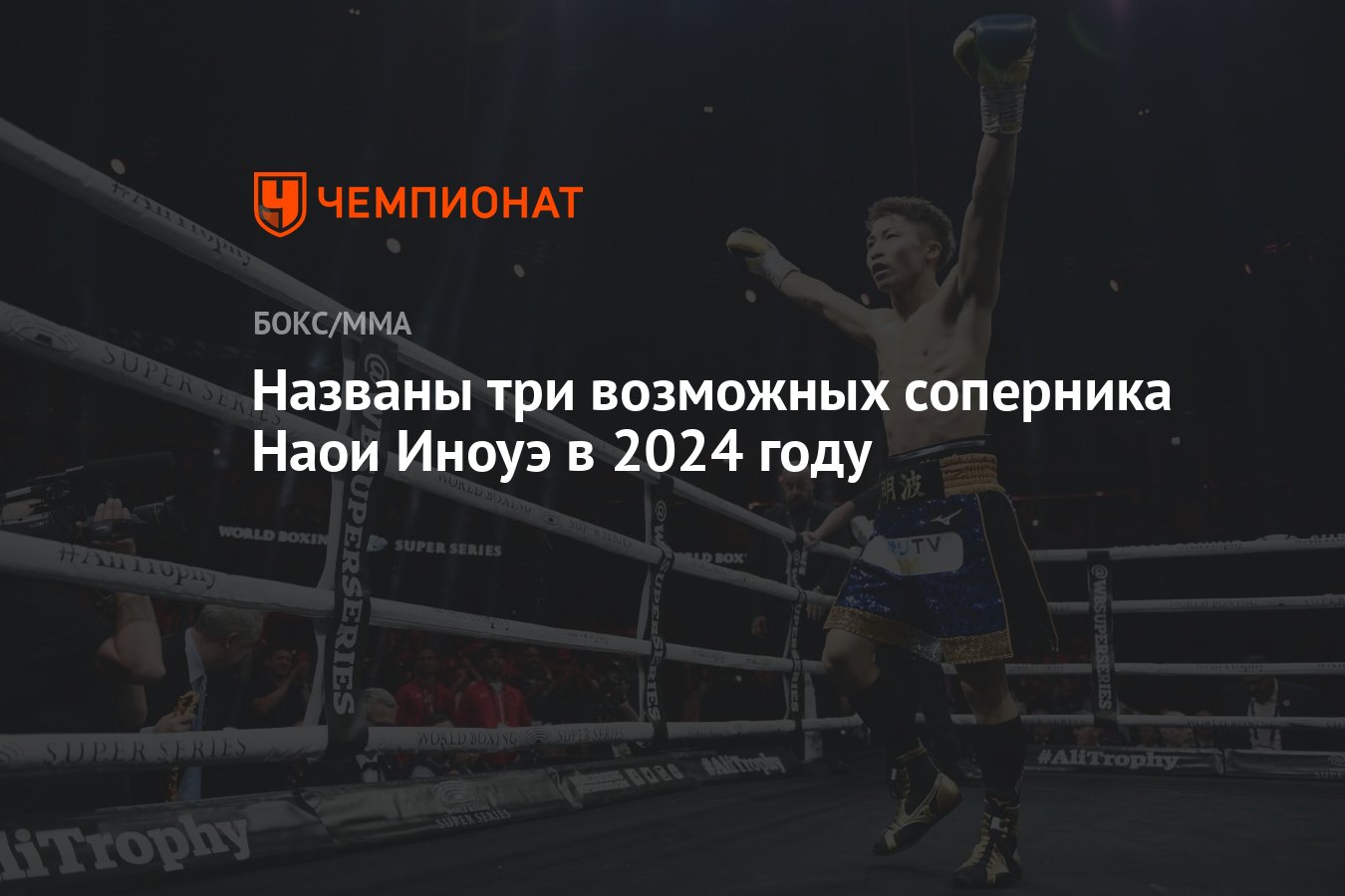 Названы три возможных соперника Наои Иноуэ в 2024 году - Чемпионат