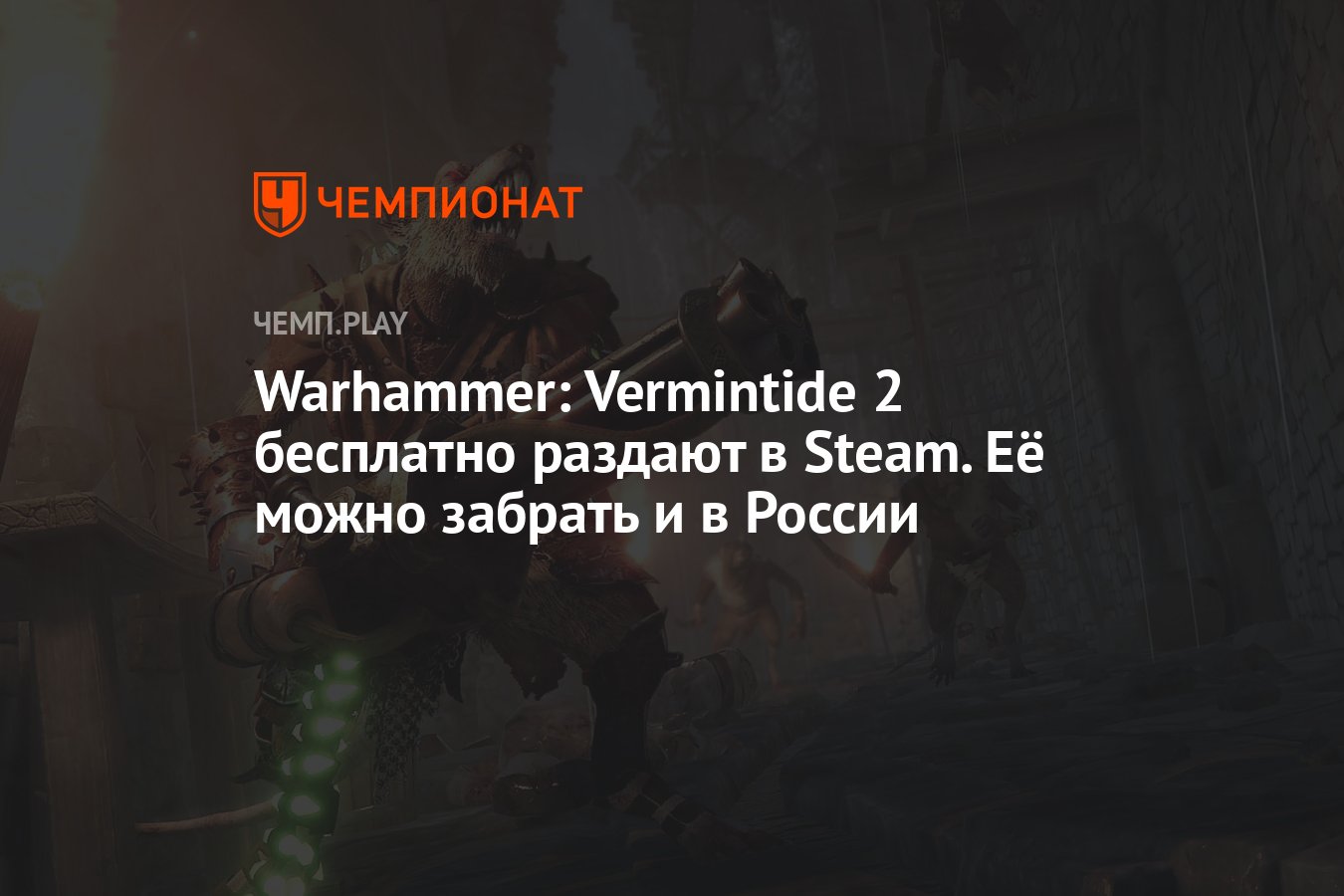 You need to have the steam client running to play the game vermintide 2 фото 9