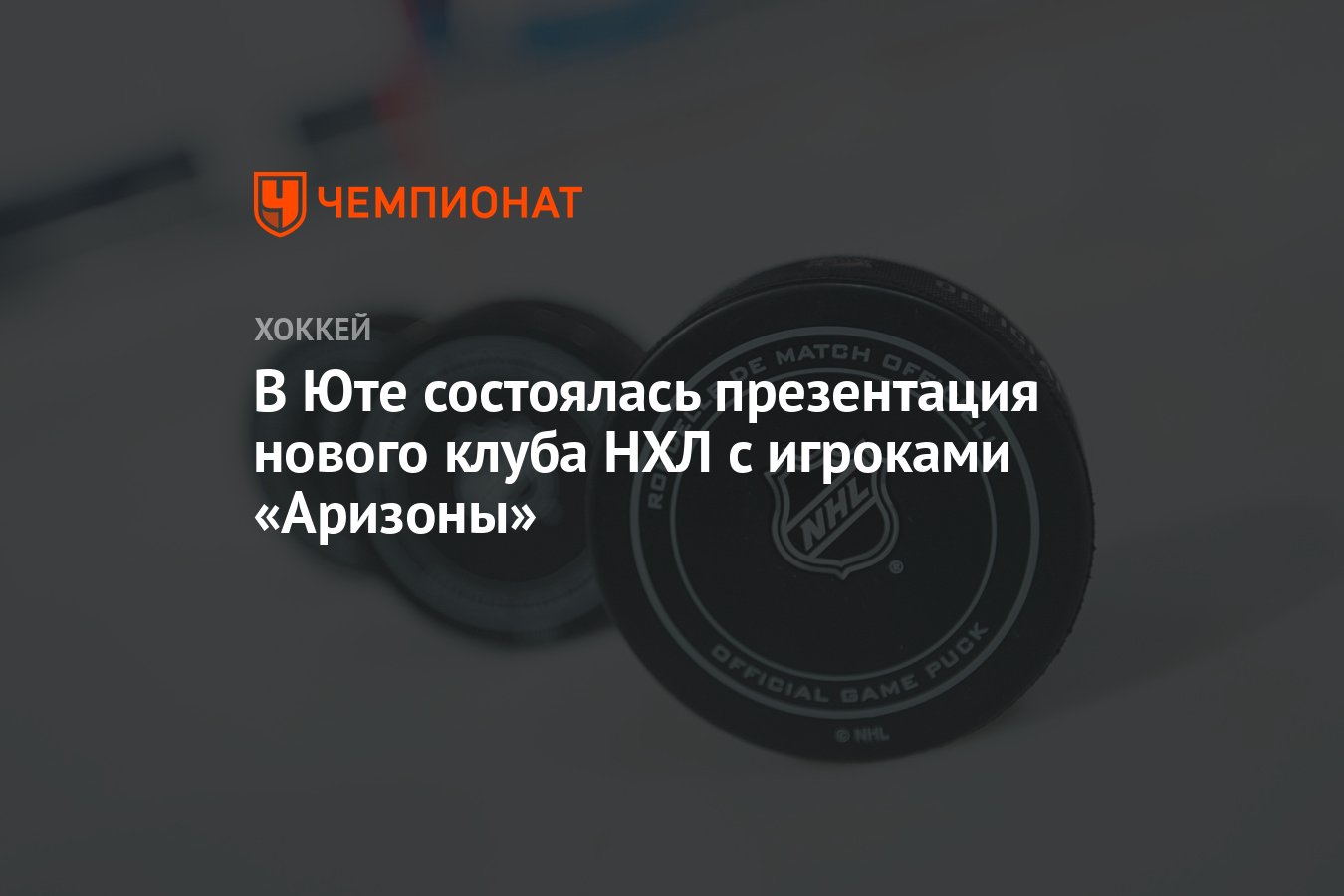 В Юте состоялась презентация нового клуба НХЛ с игроками «Аризоны» -  Чемпионат