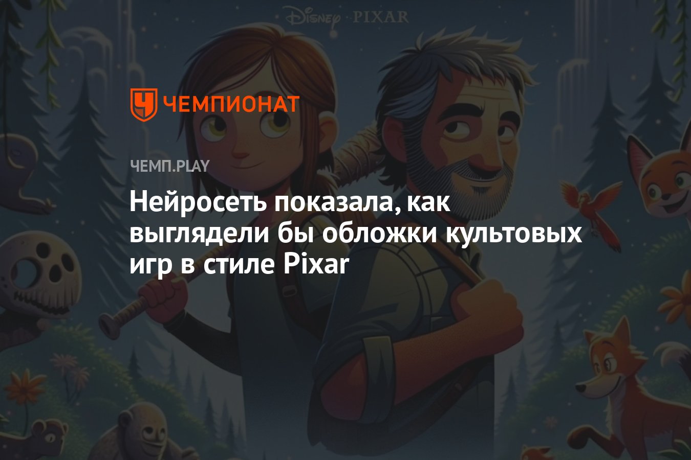 Нейросеть показала, как выглядели бы обложки культовых игр в стиле Pixar -  Чемпионат