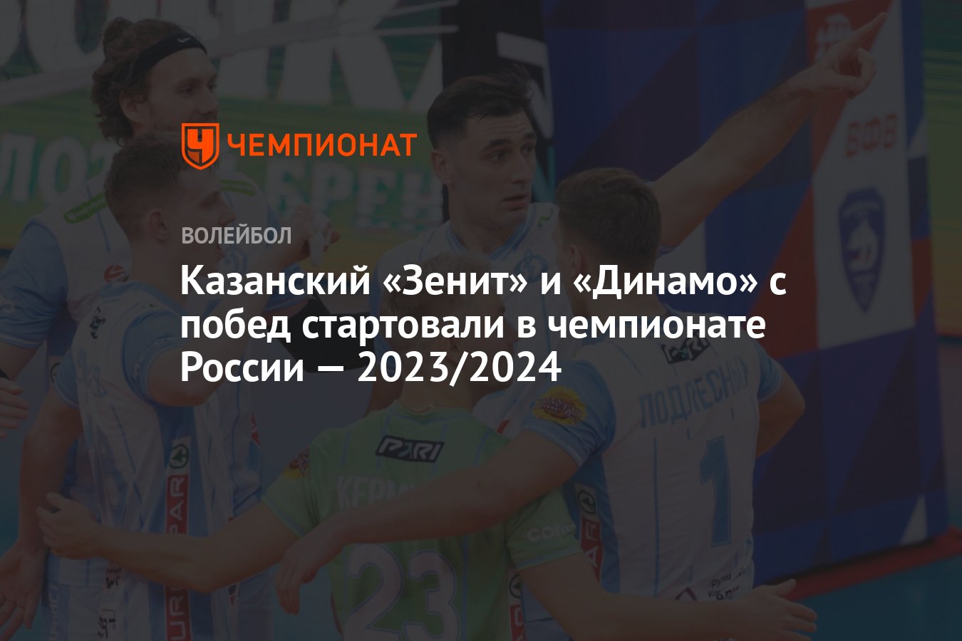 Чемпионат России по волейболу среди мужчин 2023/2024.
