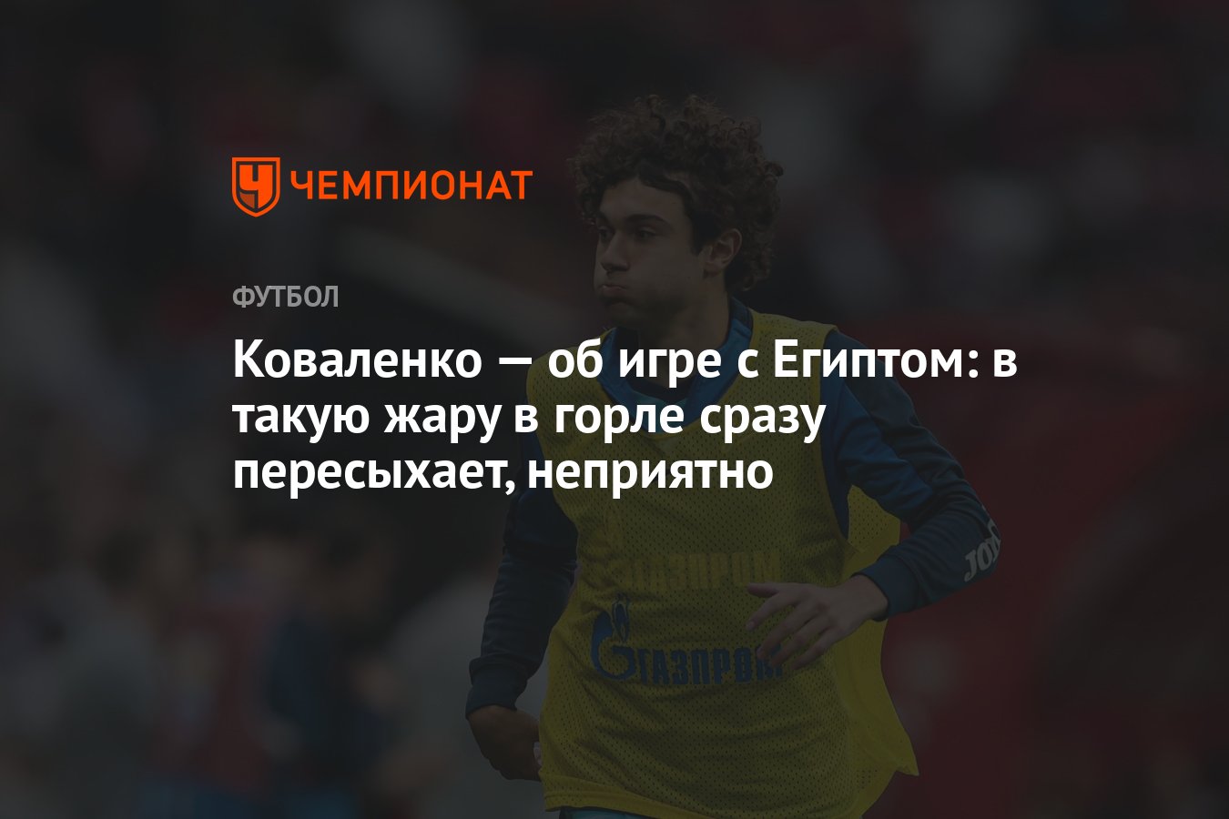 Коваленко — об игре с Египтом: в такую жару в горле сразу пересыхает,  неприятно - Чемпионат