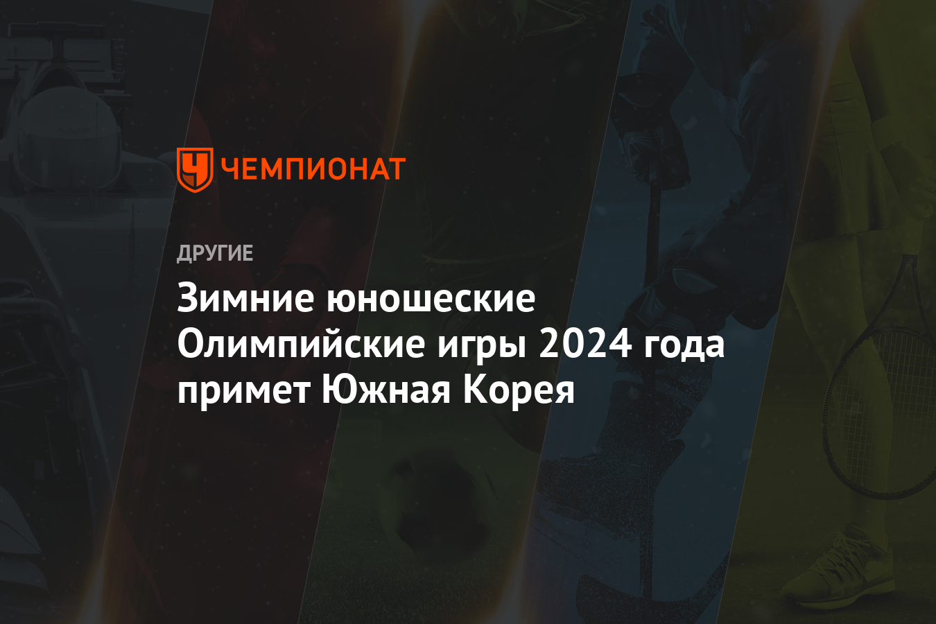 Зимние юношеские Олимпийские игры 2024 года примет Южная Корея - Чемпионат