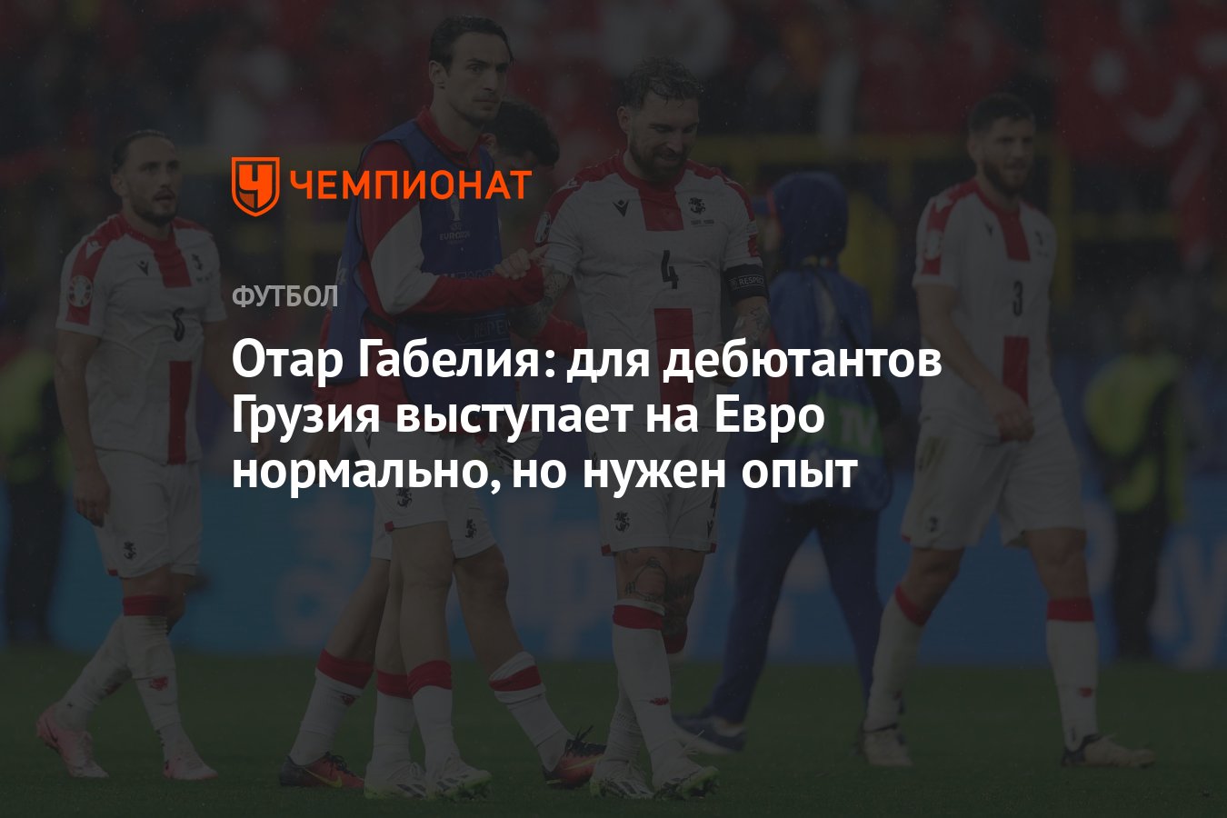 Отар Габелия: для дебютантов Грузия выступает на Евро нормально, но нужен  опыт - Чемпионат