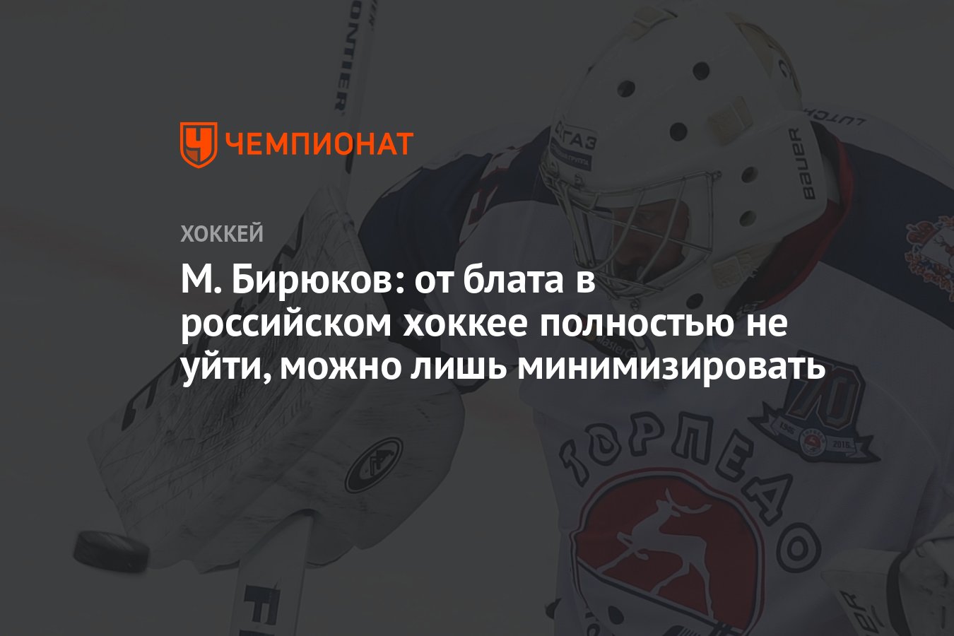 М. Бирюков: от блата в российском хоккее полностью не уйти, можно лишь  минимизировать - Чемпионат