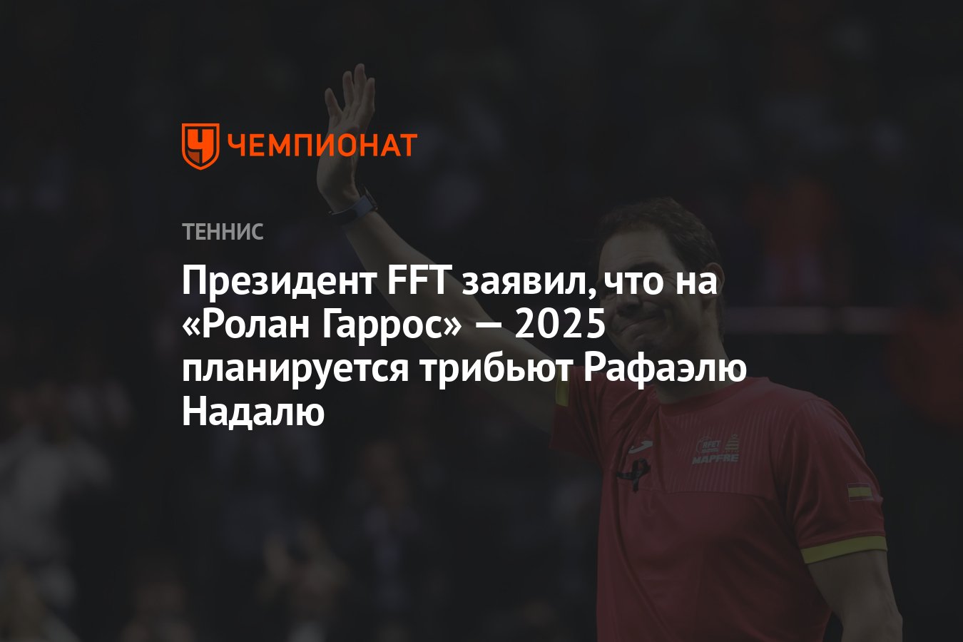 Президент FFT заявил, что на «Ролан Гаррос» — 2025 планируется трибьют ...