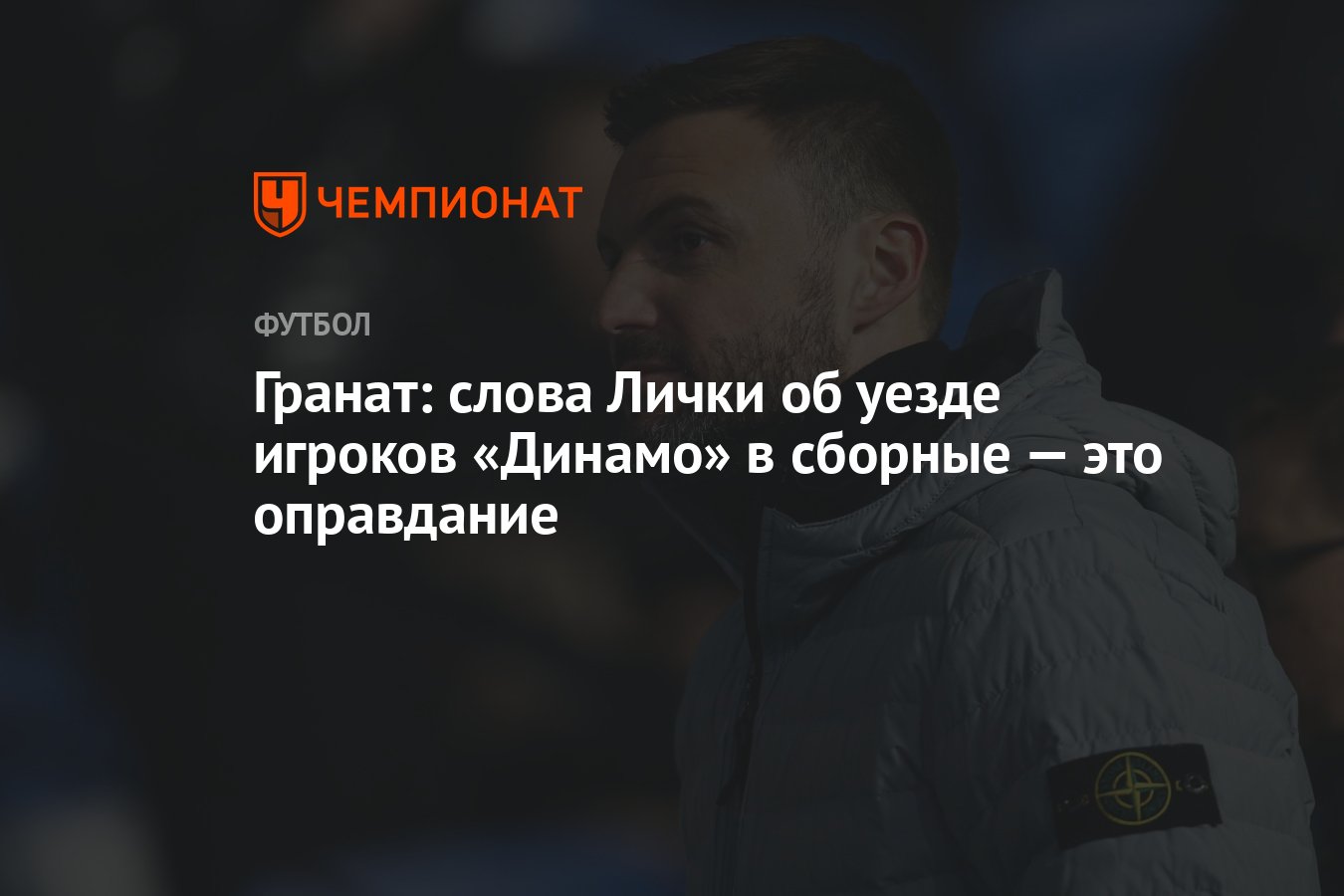 Гранат: слова Лички об уезде игроков «Динамо» в сборные — это оправдание -  Чемпионат