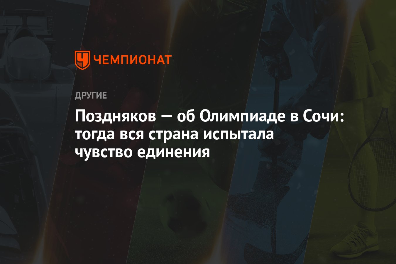 Поздняков — об Олимпиаде в Сочи: тогда вся страна испытала чувство ...