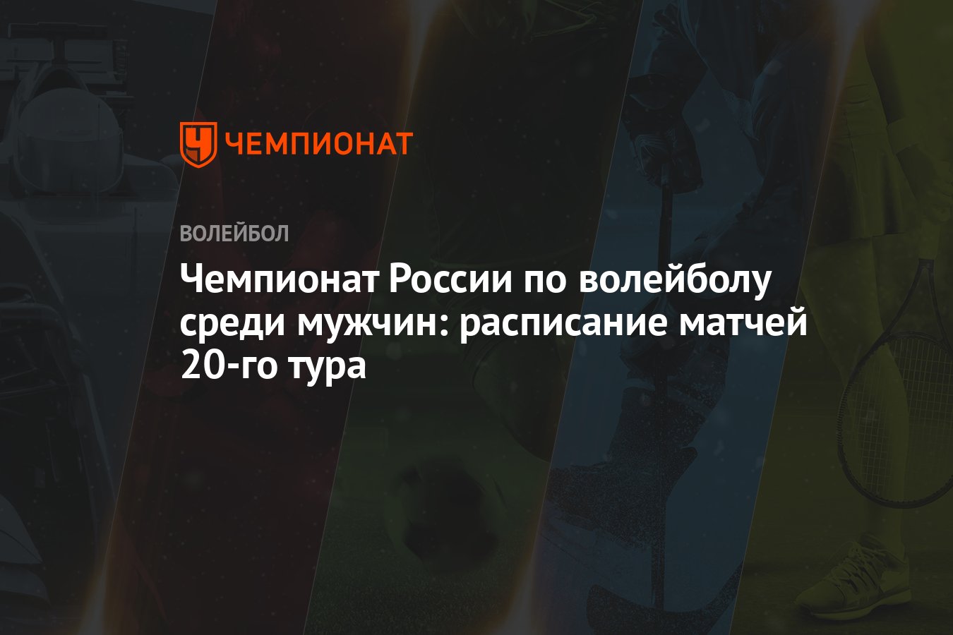 Чемпионат России по волейболу среди мужчин: расписание матчей 20-го тура -  Чемпионат